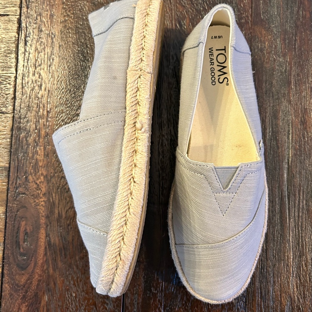 TOMS Alpargata Rope Grey Espadrille Slip-On - Women's